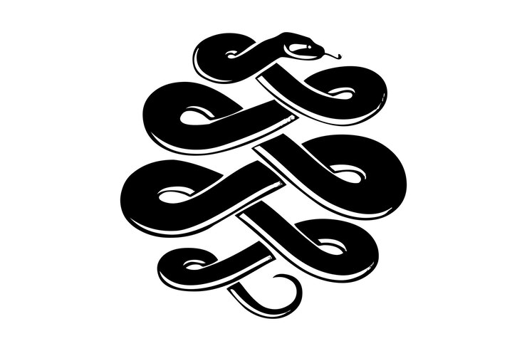 Vector diseño gráfico vectorial de serpiente