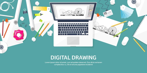 Diseño gráfico web dibujo y pintura desarrollo ilustración boceto y usuario independiente
