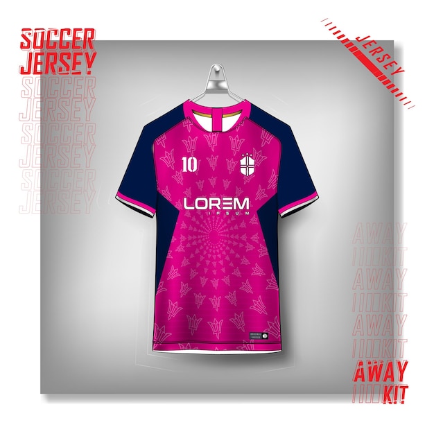 Diseño gratuito de camisetas deportivas de fútbol vectorial