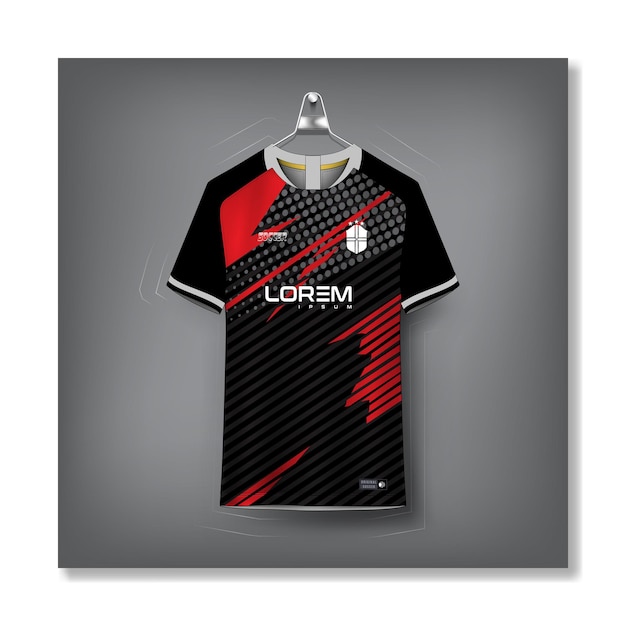 Diseño gratuito de camisetas deportivas de fútbol vectorial