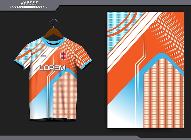 Diseño gratuito de camisetas deportivas de fútbol vectorial