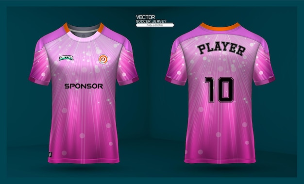 Diseño gratuito de camisetas deportivas de fútbol vectorial