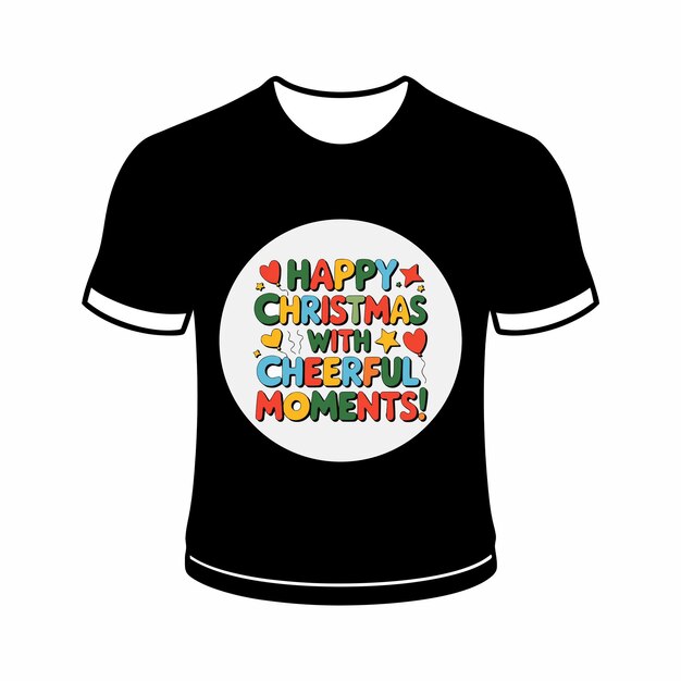 Diseño gratuito de camisetas navideñas vectoriales