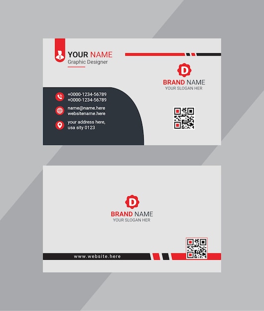 Diseño gratuito de tarjetas de visita Tarjeta de visita corporativa