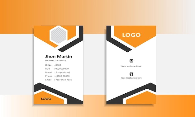 Vector diseño gratuito de tarjetas de visita