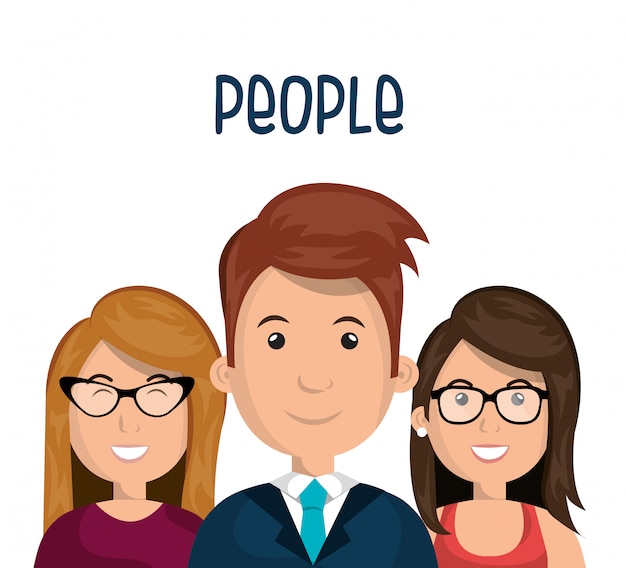 Diseño de grupo de personas