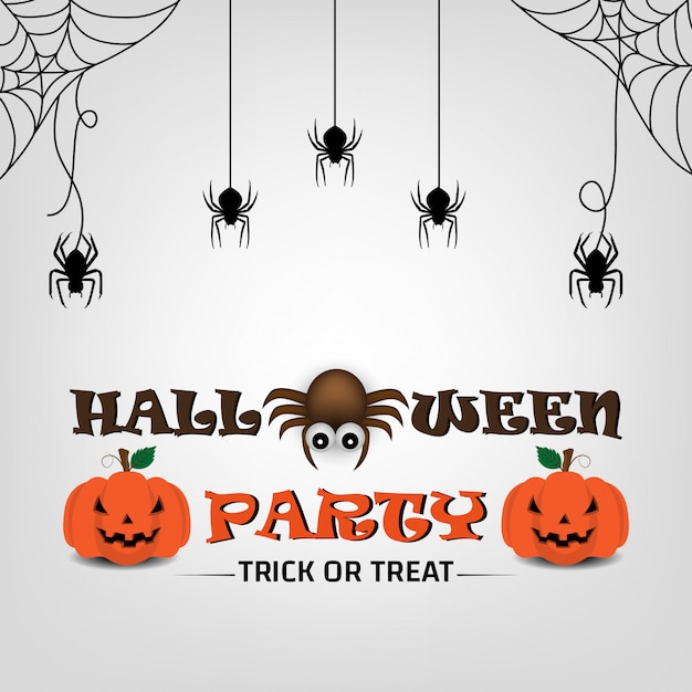 Diseño de Happy Halloweentext para el día de halloween