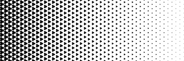 diseño horizontal de medio tono negro de tres círculos para el patrón y el fondo
