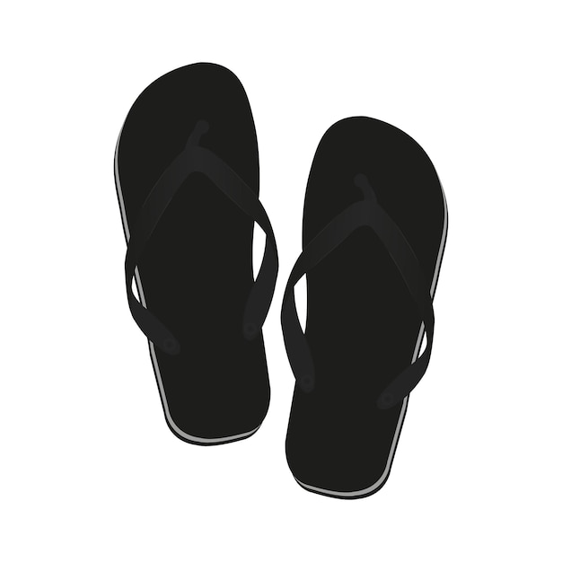 Diseño de icono aislado de chanclas