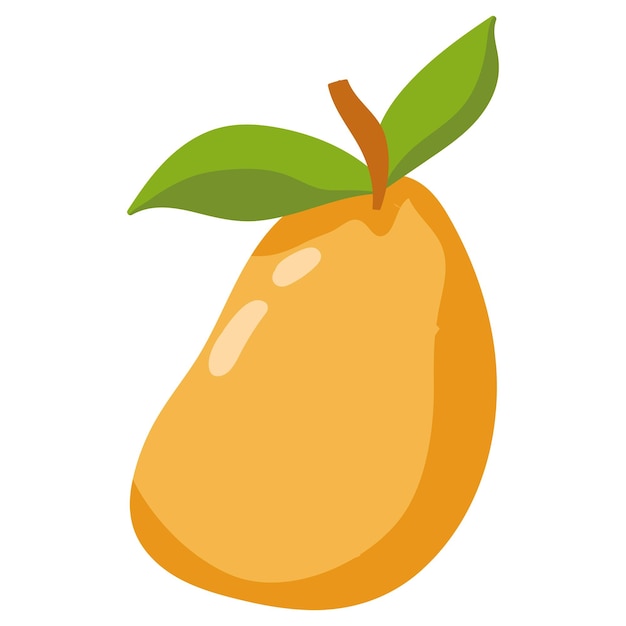 Vector diseño de icono aislado de fruta de mango