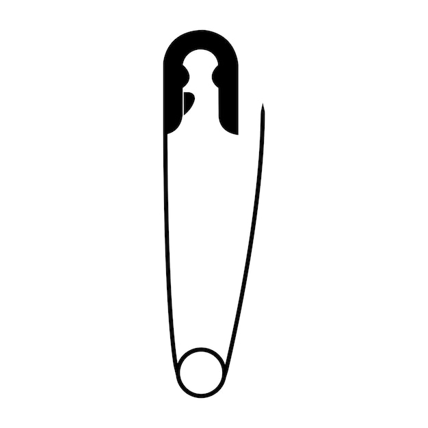 diseño del icono del alfiler de costura