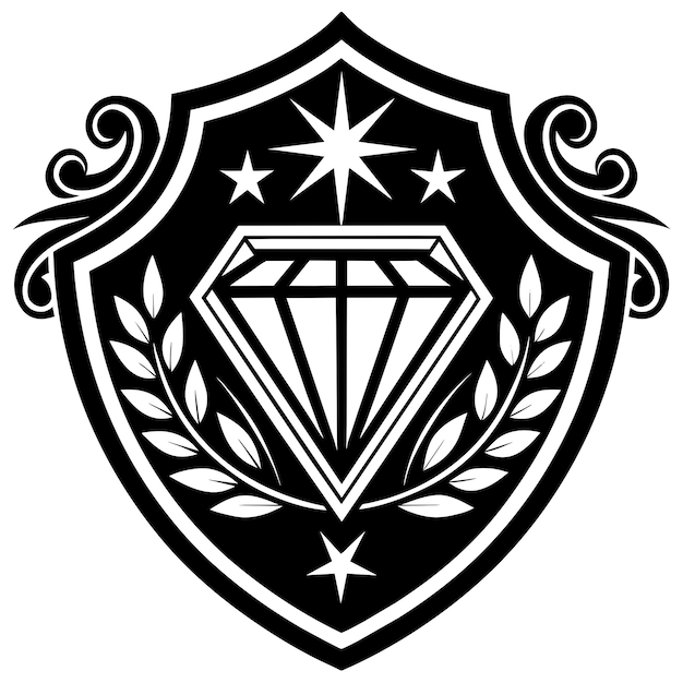 Diseño del icono de la aplicación Ilustración en blanco y negro