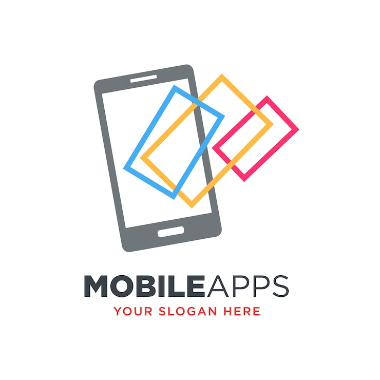 Vector diseño de icono de aplicación de teléfono móvil