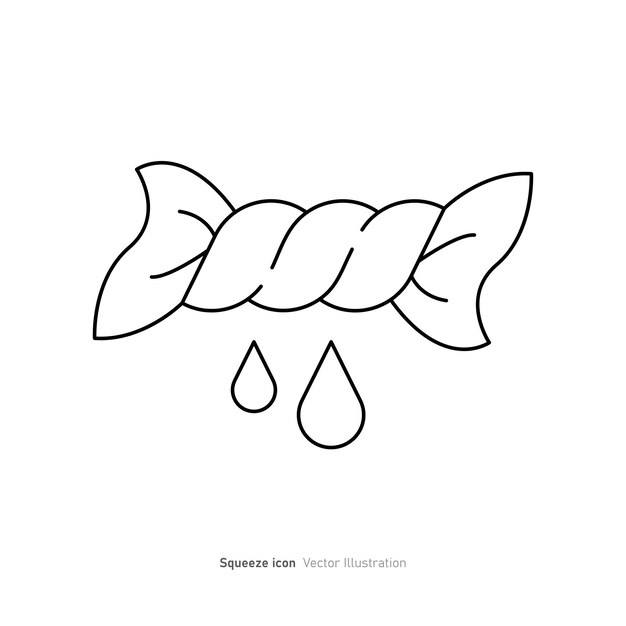 Diseño de icono de apretón limpio y señal de giro de lavandería aislado en fondo blanco