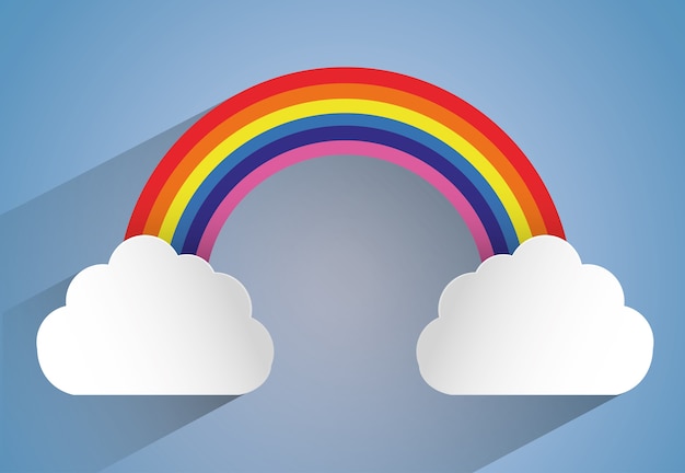 Diseño de icono de arco iris