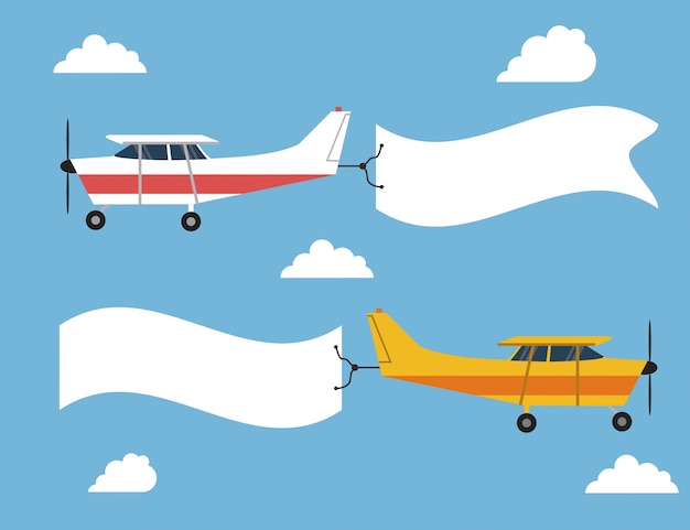 Diseño de icono de avión