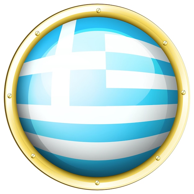 Vector diseño de icono para la bandera de grecia