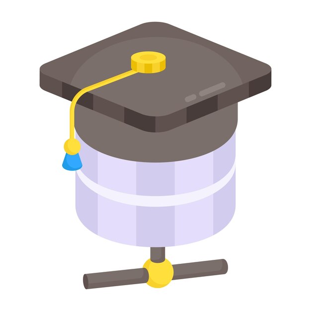 Un diseño de icono de la base de datos de la red