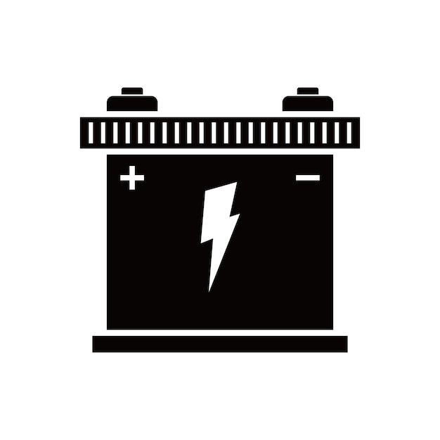 Diseño de icono de batería de automóvil recarga de energía eléctrica