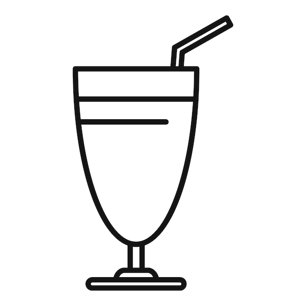 Diseño del icono de una bebida fría refrescante