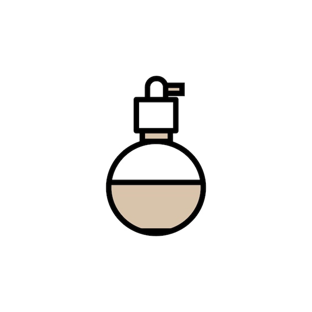 Diseño del icono de la botella de perfume