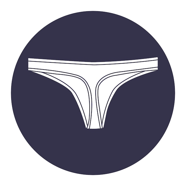 Diseño del icono de las bragas
