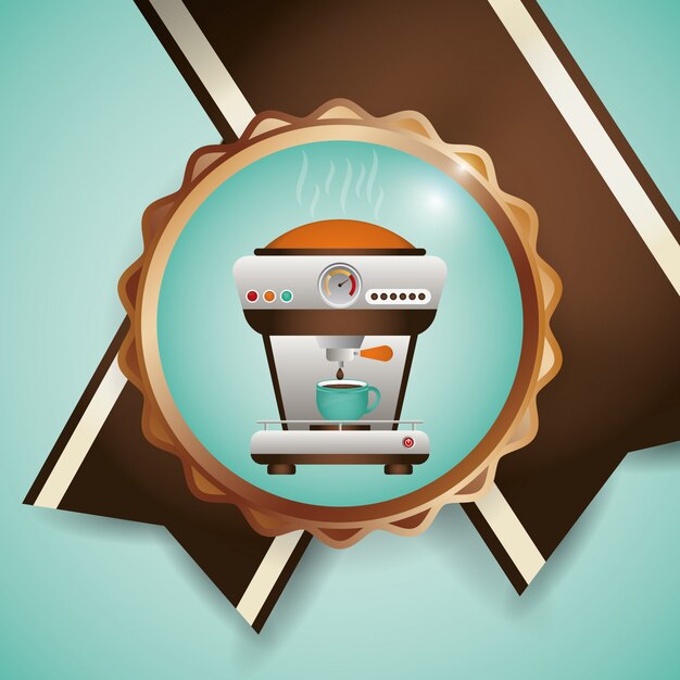 Diseño de icono de café