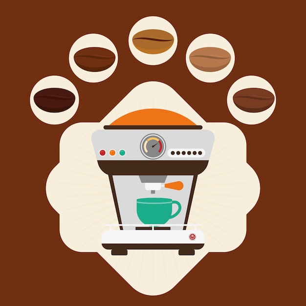 Diseño de icono de café