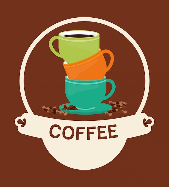 Diseño de icono de café