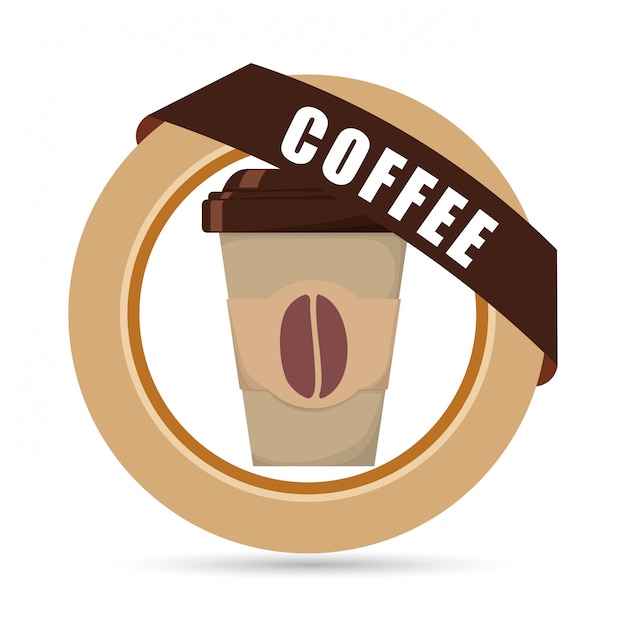 Diseño de icono de café