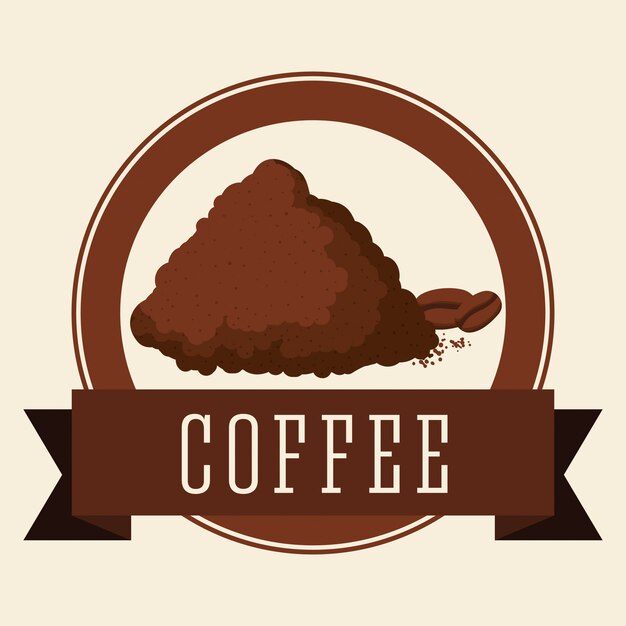 Diseño de icono de café