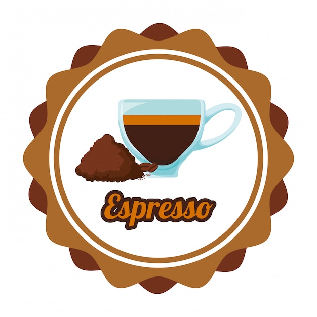 Diseño de icono de café