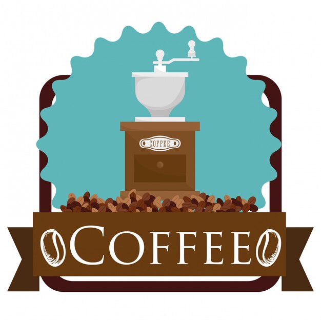 Diseño de icono de café