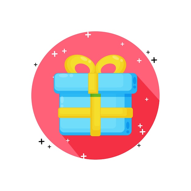 Diseño de icono de caja de regalo