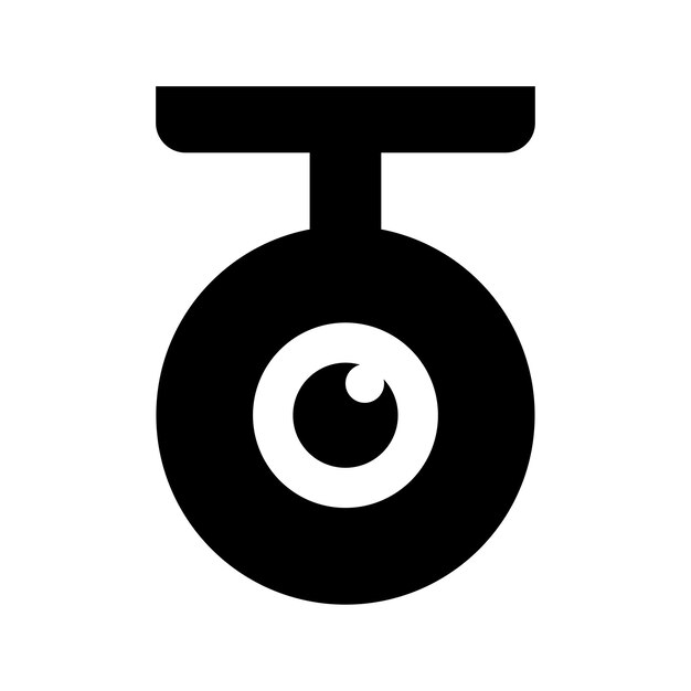 Diseño del icono de la cámara web de la cámara