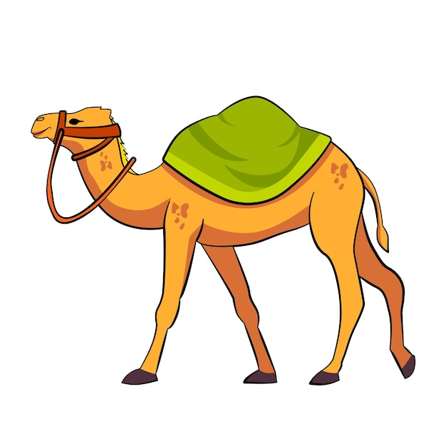 Diseño de icono de camello Diseño vectorial de concepto islámico