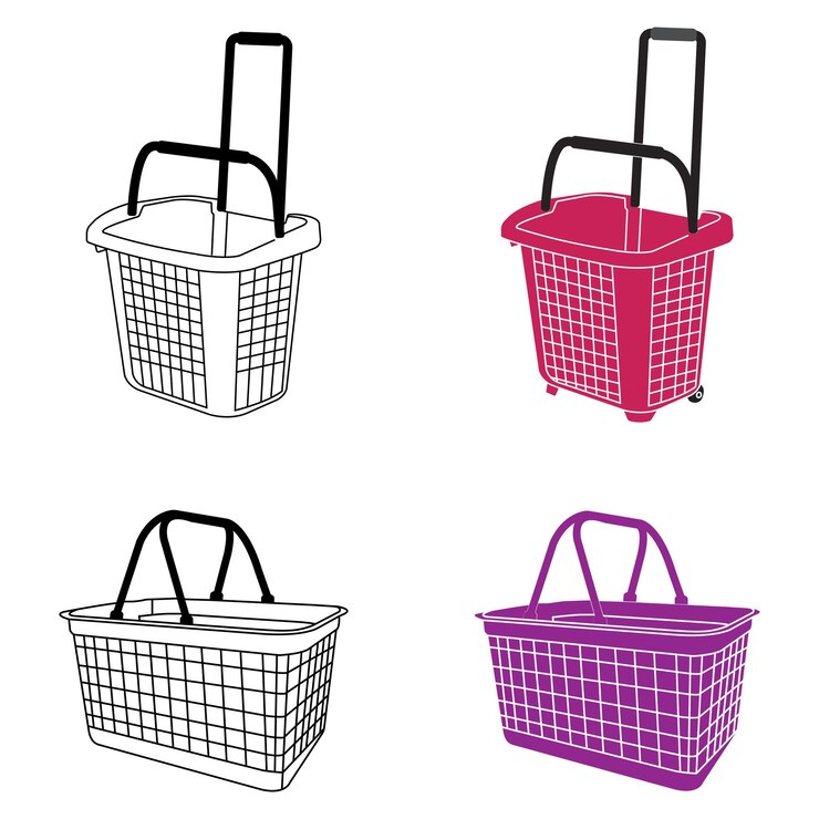 Vector diseño del icono del carrito de compras