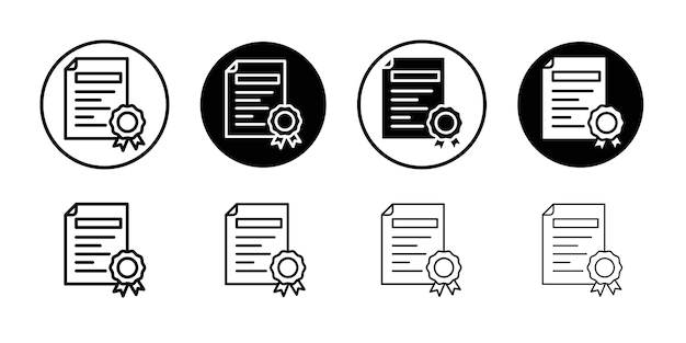 El diseño del icono del certificado es plano y sencillo