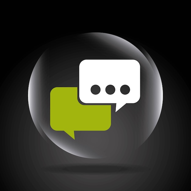 diseño de icono de chat