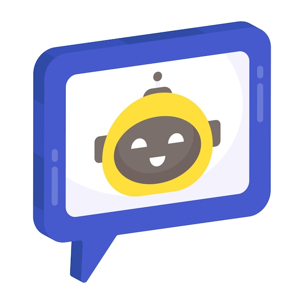 Vector un diseño de icono de chatbot