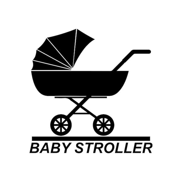 diseño de icono de cochecito para bebés
