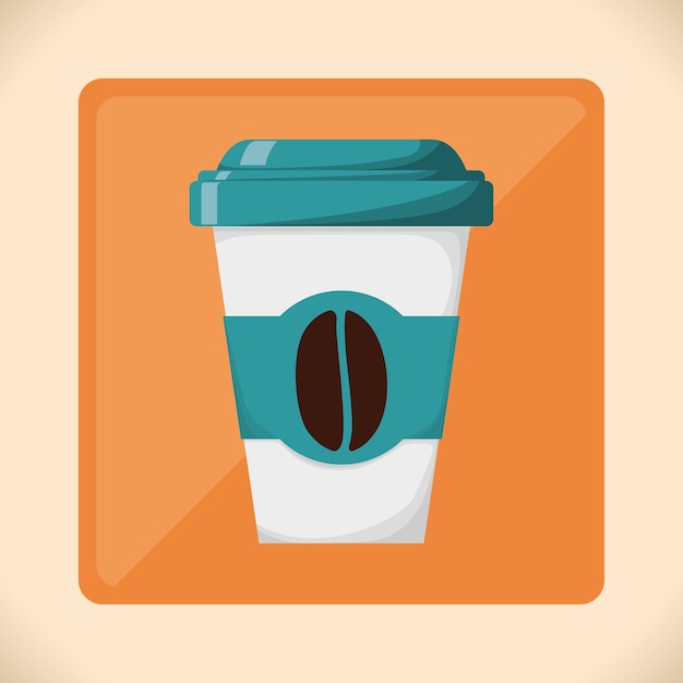 Diseño de icono de Coffe