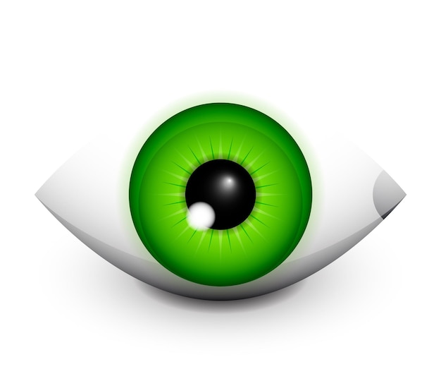 Diseño de icono de concepto de ojo de alta tecnología