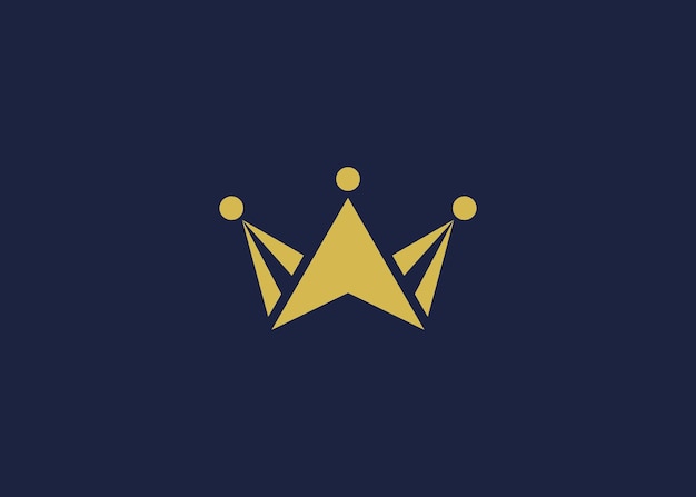 diseño de icono de la corona diseño de plantilla de diseño vectorial inspiración