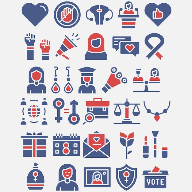 diseño de icono del día de la mujer