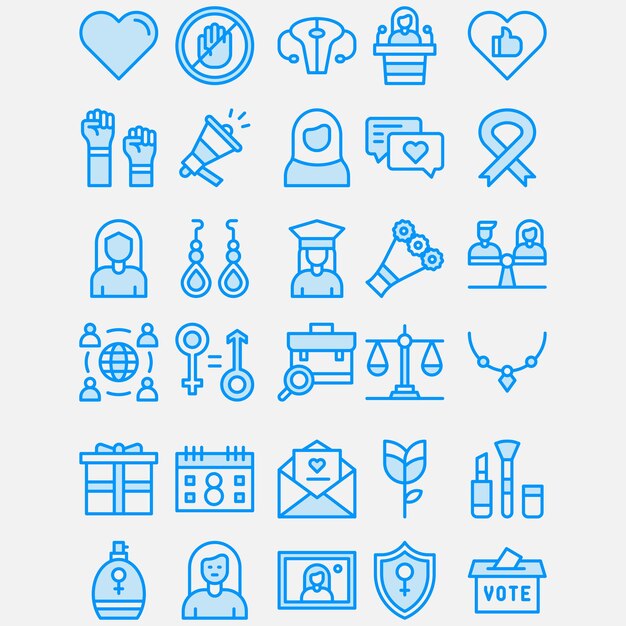 diseño de icono del día de la mujer