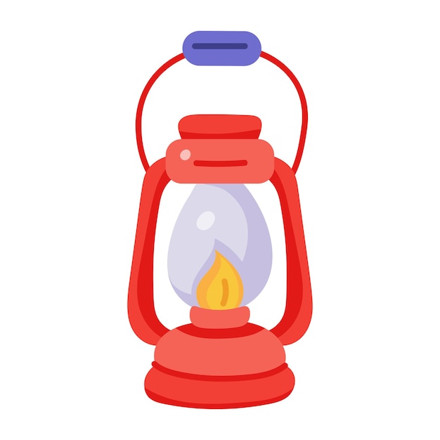 Diseño de icono dibujado a mano de linterna