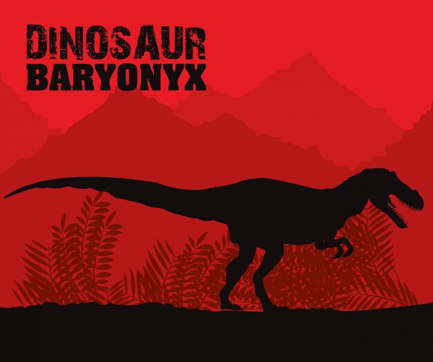 Diseño de icono de dinosaurio, ilustración vectorial