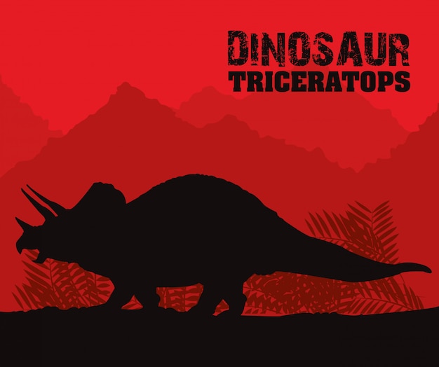 Diseño de icono de dinosaurio