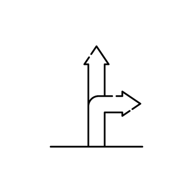 Diseño de icono de dirección